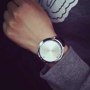 Leather Waterproof LED Watch