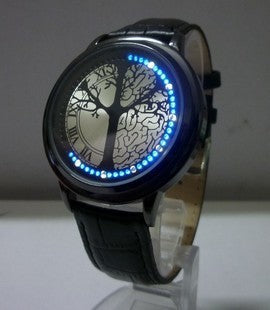 Leather Waterproof LED Watch