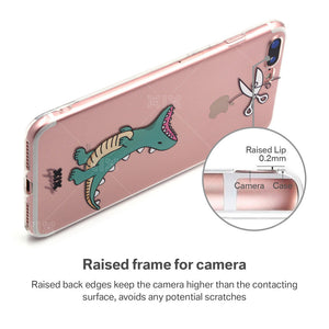 Cute Dinosaur Soft Cover iPhone