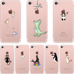 Cute Animals Soft Silicon Case Cover for IPhone 7 6 6S 8 Plus 5S SE X