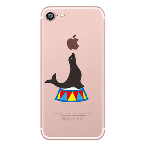 Cute Animals Soft Silicon Case Cover for IPhone 7 6 6S 8 Plus 5S SE X