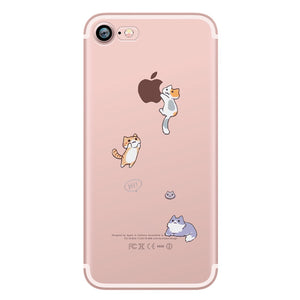 Cute Animals Soft Silicon Case Cover for IPhone 7 6 6S 8 Plus 5S SE X