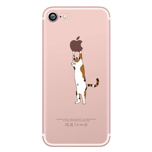 Cute Animals Soft Silicon Case Cover for IPhone 7 6 6S 8 Plus 5S SE X