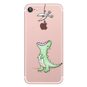 Cute Animals Soft Silicon Case Cover for IPhone 7 6 6S 8 Plus 5S SE X