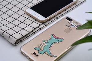 Cute Dinosaur Soft Cover iPhone