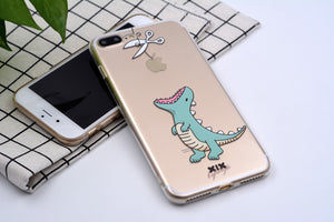 Cute Dinosaur Soft Cover iPhone