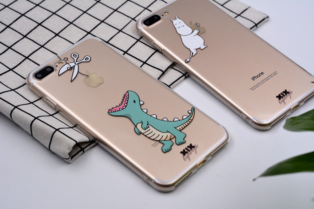 Cute Dinosaur Soft Cover iPhone
