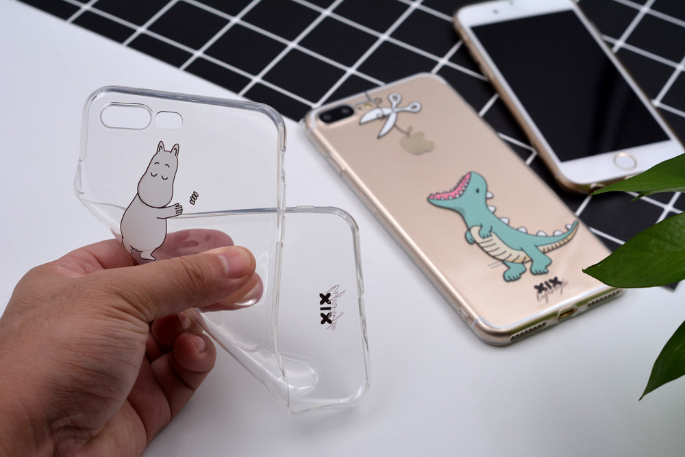 Cute Dinosaur Soft Cover iPhone