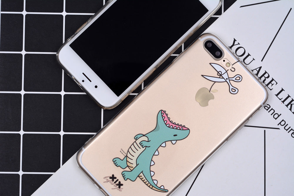 Cute Dinosaur Soft Cover iPhone