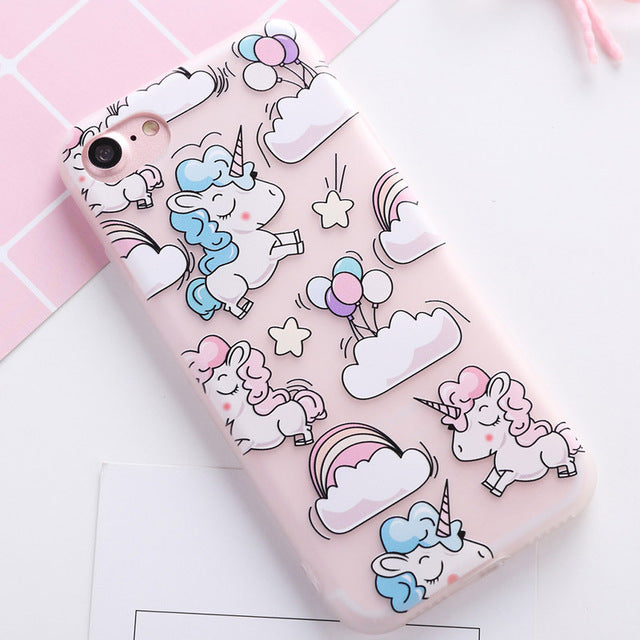 Colorful Cute case for iPhone 8 7 5 5S SE 6 6S