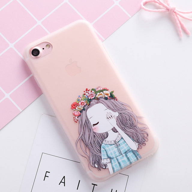 Colorful Cute case for iPhone 8 7 5 5S SE 6 6S
