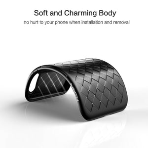 Luxury Grid Weaving Cases For iPhone 6 6s 7 8 Plus X Cover