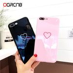 Lovely Heart Painted Phone Case For iphone 6 7 8 Case