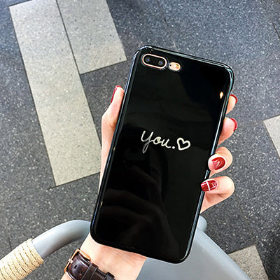 Lovely Heart Painted Phone Case For iphone 6 7 8 Case