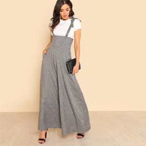 Self Tie Strap Wide Leg Jumpsuit