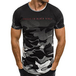 Mens camouflage fitness t-shirt