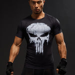 Skull Head/Superhero Fitness T Shirt
