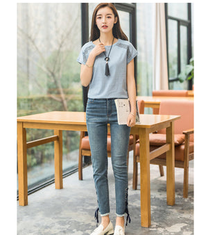 Hot Cotton Summer Blouse