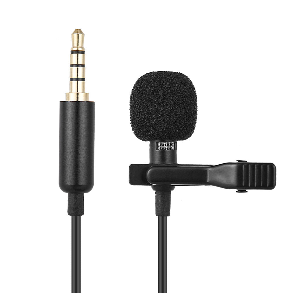 Clip-on Lapel Lavalier Mic for iPhone, or Laptop