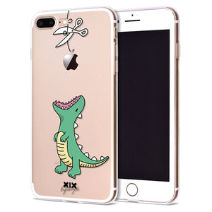 Cute Dinosaur Soft Cover iPhone