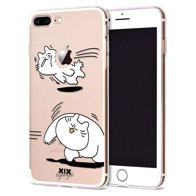 Cute Dinosaur Soft Cover iPhone