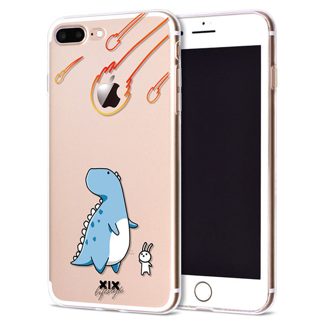 Cute Dinosaur Soft Cover iPhone