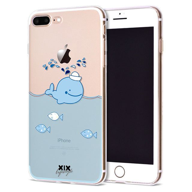 Cute Dinosaur Soft Cover iPhone