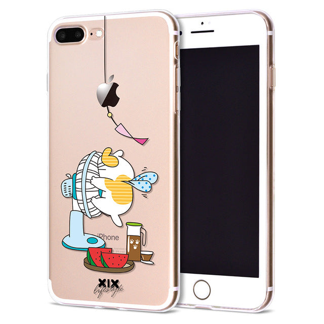 Cute Dinosaur Soft Cover iPhone
