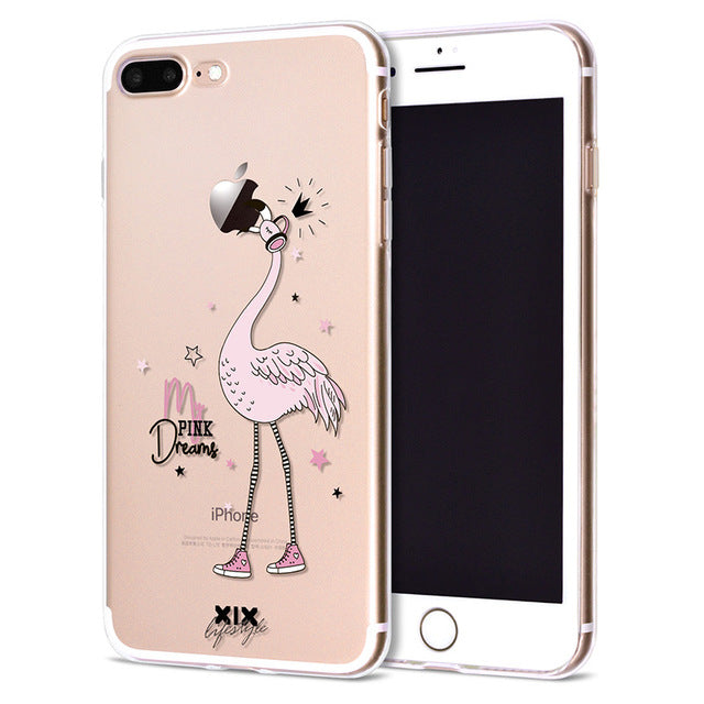 Cute Dinosaur Soft Cover iPhone