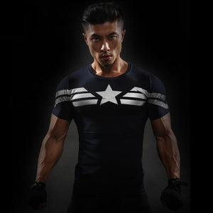 Skull Head/Superhero Fitness T Shirt