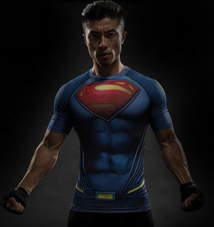 Skull Head/Superhero Fitness T Shirt
