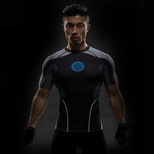 Skull Head/Superhero Fitness T Shirt