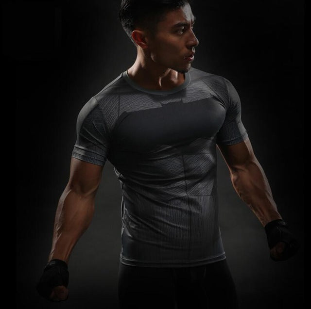 Skull Head/Superhero Fitness T Shirt