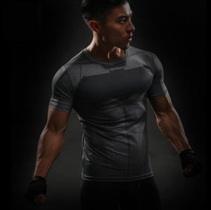 Skull Head/Superhero Fitness T Shirt