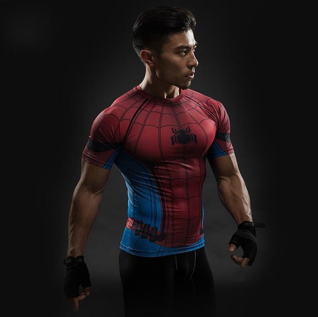 Skull Head/Superhero Fitness T Shirt