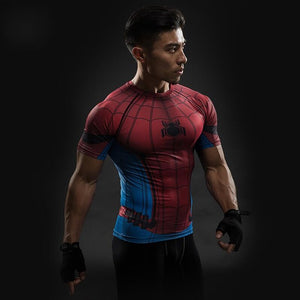Skull Head/Superhero Fitness T Shirt