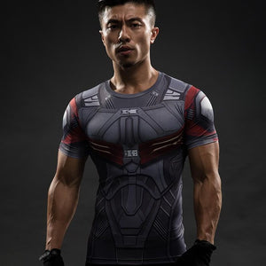 Skull Head/Superhero Fitness T Shirt