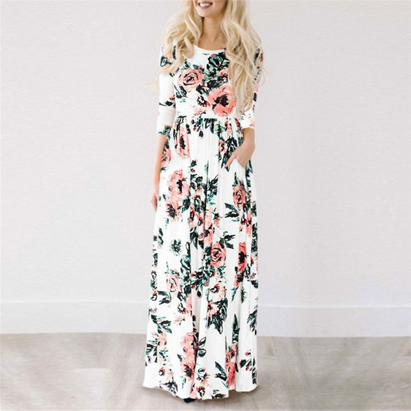 Summer Floral Maxi Dress
