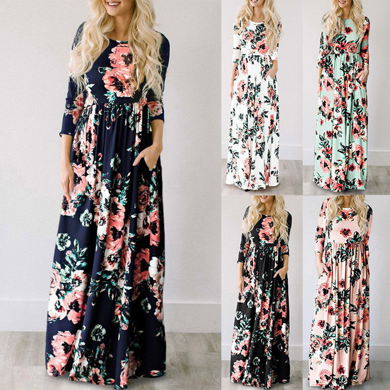 Summer Floral Maxi Dress