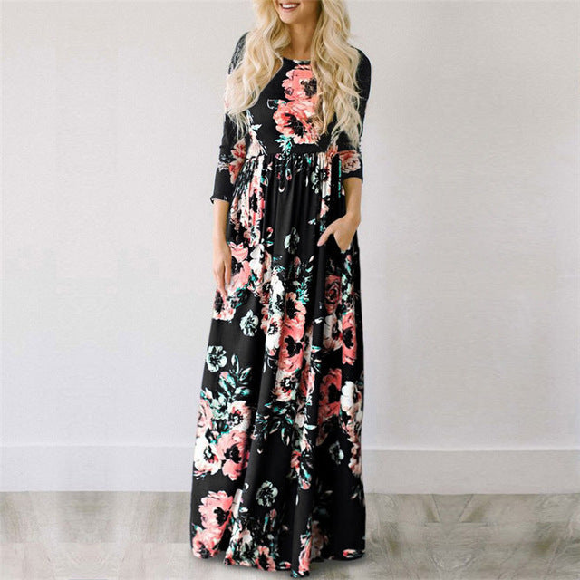 Summer Floral Maxi Dress