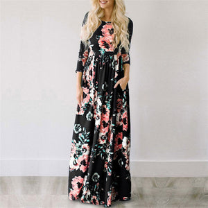 Summer Floral Maxi Dress