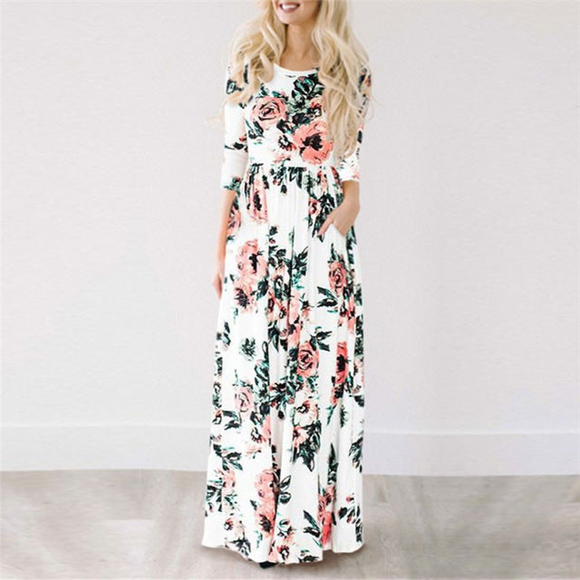 Summer Floral Maxi Dress