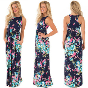 Summer Floral Maxi Dress