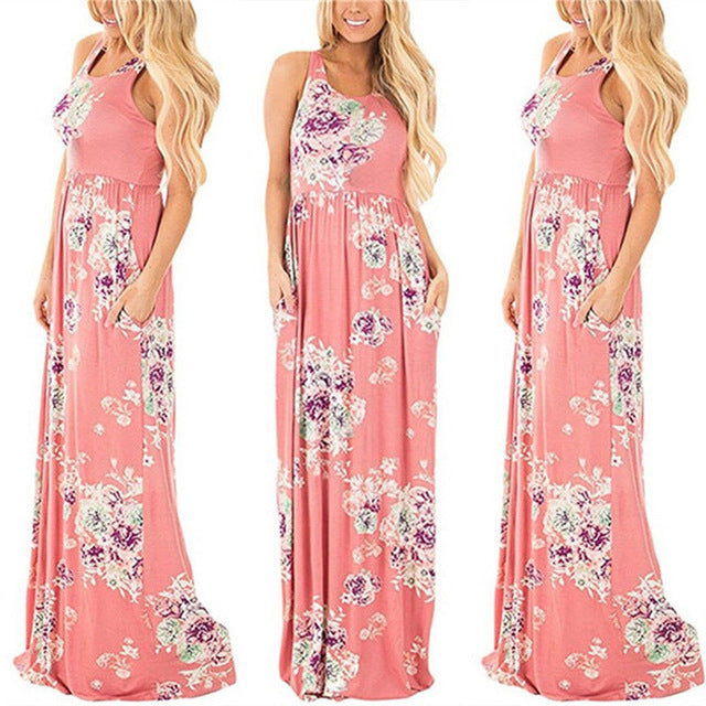 Summer Floral Maxi Dress