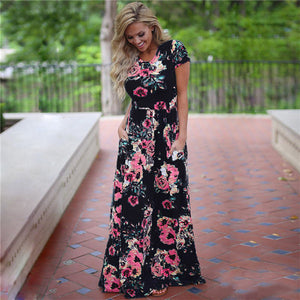 Summer Floral Maxi Dress