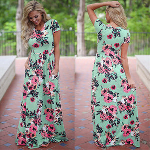 Summer Floral Maxi Dress