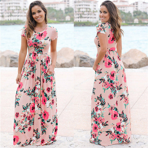 Summer Floral Maxi Dress