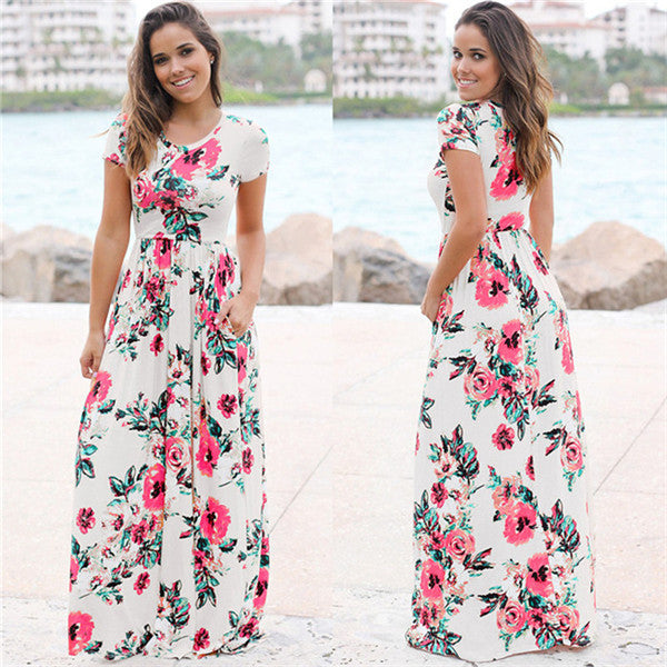 Summer Floral Maxi Dress