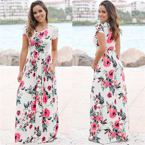 Summer Floral Maxi Dress