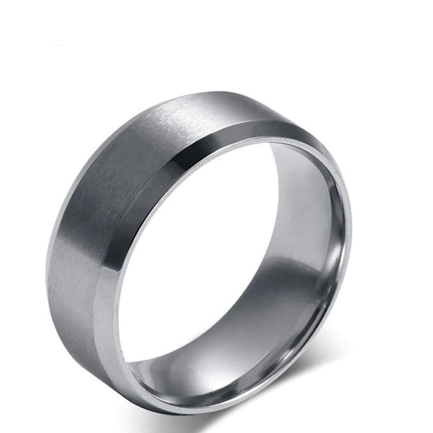 Stainless Steel Ring Titanium, Silver, Black, and Gold